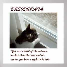 Póster Poster de la ventana de Luvlee DESIDERATA