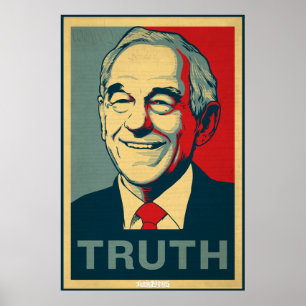 Póster Poster de la verdad de Ron Paul