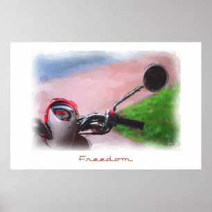 Póster Poster de la vespa de la libertad