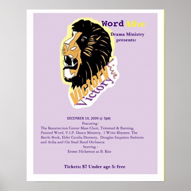 Póster Poster de la victoria... (Frente)