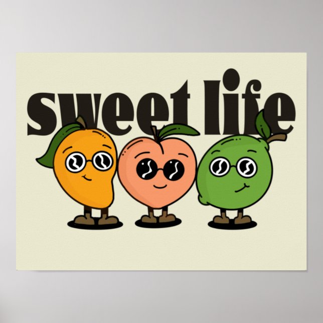 Póster Poster de la vida dulce (Frente)