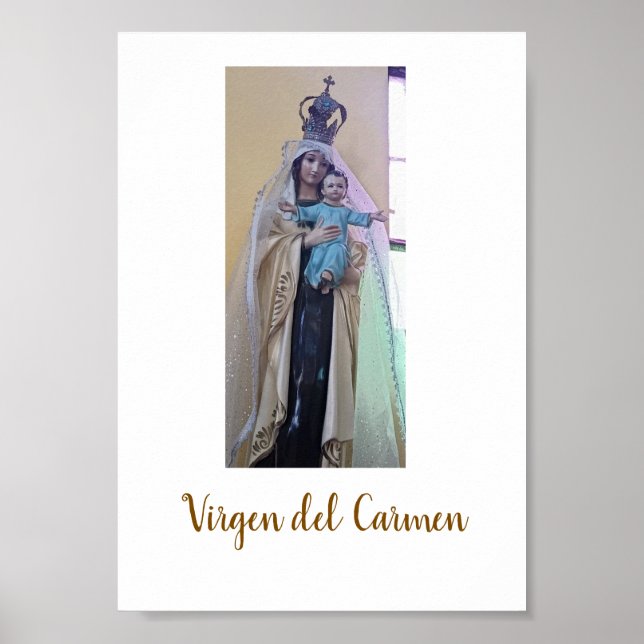 Póster poster de la Virgen del Carmen (Frente)