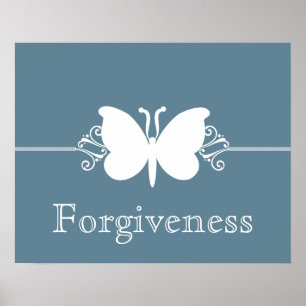 Póster Poster de la Virtud de la Mariposa Azul Pálida Swi