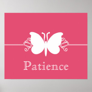 Póster Poster de la Virtud de la Mosca Magenta Swirls