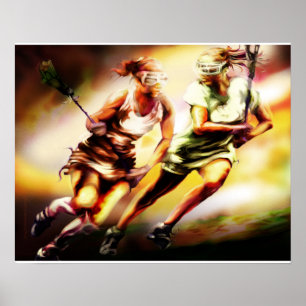 Póster Poster de Lacrosse de Damas