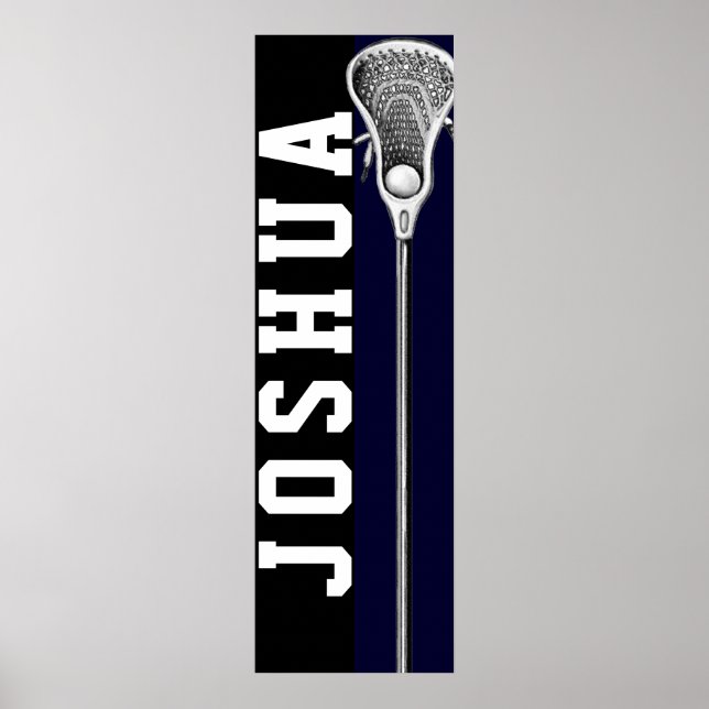 Póster poster de lacrosse personalizado (Frente)