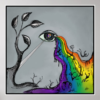 Póster Poster de lágrimas de arcoiris