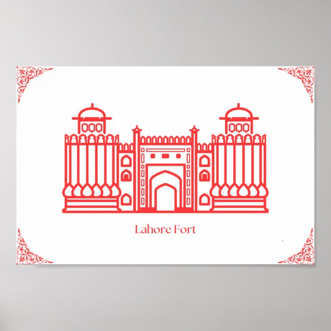 Póster Poster de Lahore Fort Pakistan (Frente)