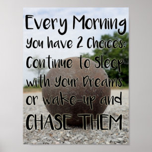 Póster Poster de lanzamiento de disparo inspirador