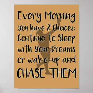 Póster Poster de lanzamiento de disparo inspirador