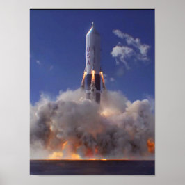 Póster Poster de lanzamiento de dragón marino