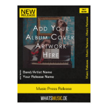 Poster de lanzamiento de música de personalizable