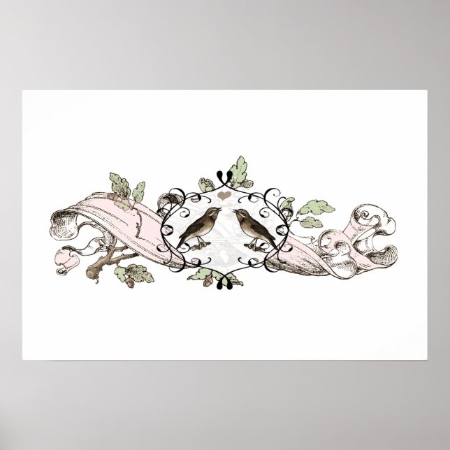 Póster Poster de las aves amorosas (Frente)