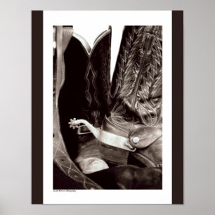Póster Poster de las botas de vaquero 11x14