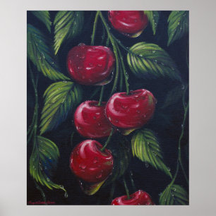Póster Poster de las cerezas