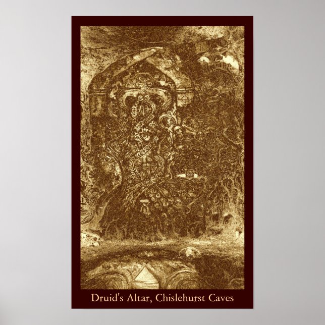 Póster Poster de las cuevas de Chislehurst (Frente)