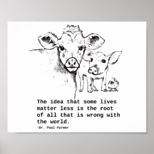Póster Poster de las derechas de animales