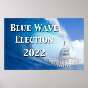 Póster Poster de las elecciones de la Ola Azul 2022