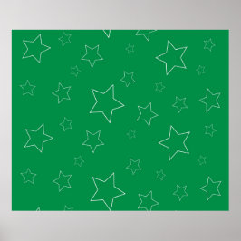 Póster Poster de las estrellas verdes