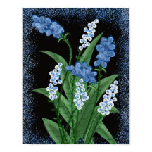 Poster de las flores azules
