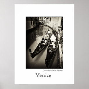 Póster Poster de las góndolas de Venecia