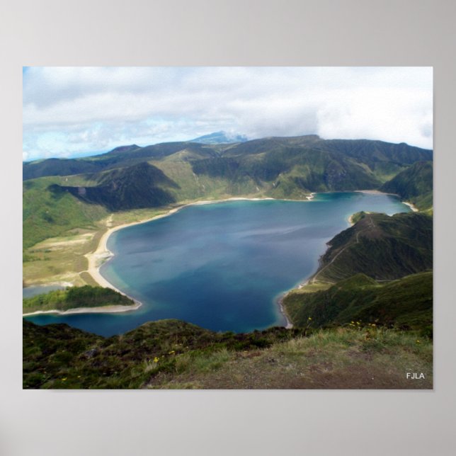Póster Poster de las islas Azores (Frente)