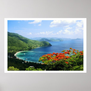 Póster Poster de las Islas Vírgenes Británicas