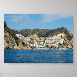 Póster Poster de las montañas de la isla de Catalina