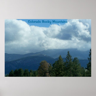 Póster Poster de las Montañas Rocosas de Colorado