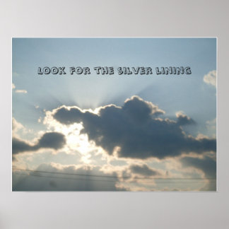 Póster Poster DE LAS NUBES DE ENLACE DE PLATA