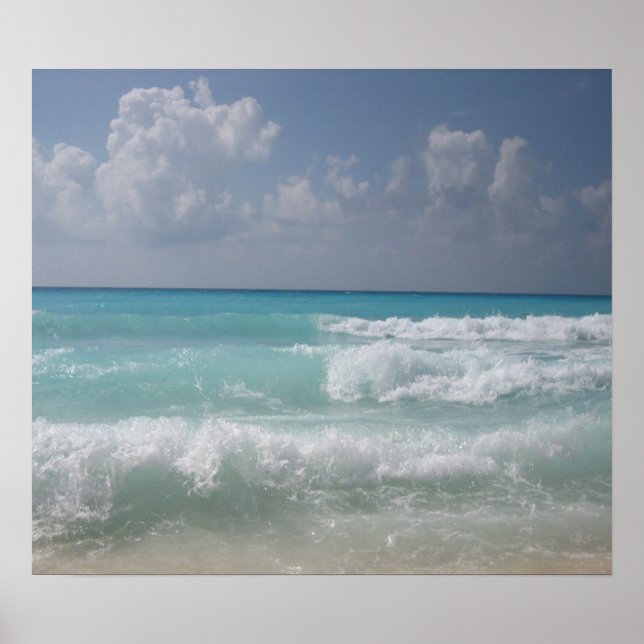 Póster Poster de las olas de Cancún (Frente)