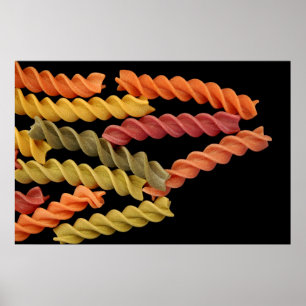 Póster Poster de las pastas de Fusilli