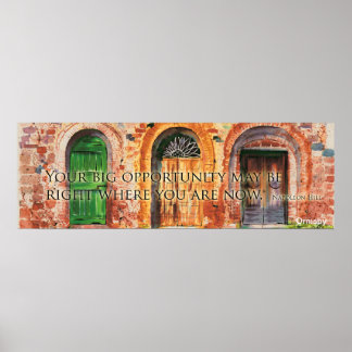 Póster Poster de las puertas de la Toscana