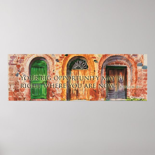 Póster Poster de las puertas de la Toscana (Frente)