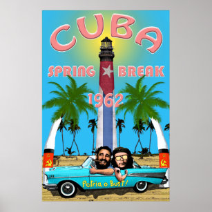 Póster Poster de las vacaciones de primavera de 1962 en C