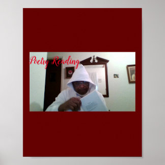 Póster Poster de lectura de poesía