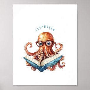 Póster Poster de lectura de pulpo suave