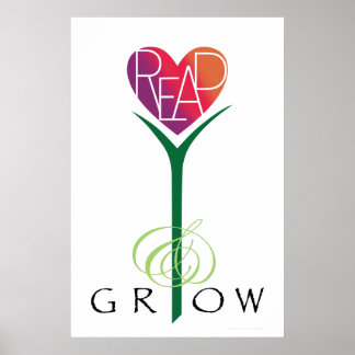 Póster Poster de Leer y Crecer en Heart® de Lover
