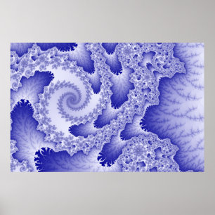 Póster Poster de lenguas azules