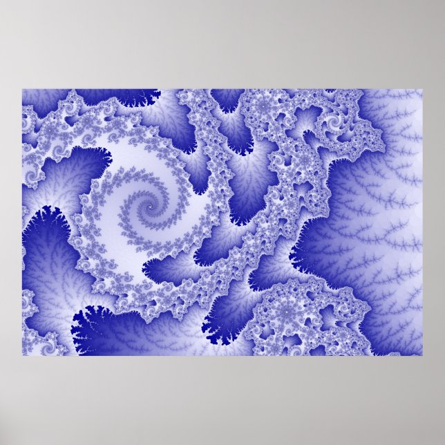 Póster Poster de lenguas azules (Frente)