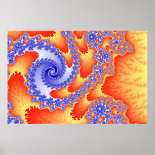 Póster Poster de lenguas de fuego