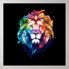 Póster Poster de leones