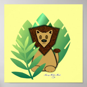 Póster Poster de leones