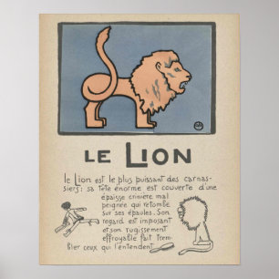 Póster Poster de leones