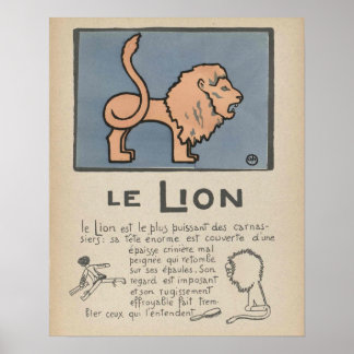 Póster Poster de leones