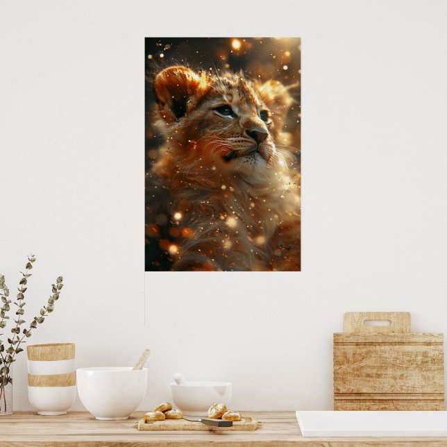 Póster Poster de leones, impresión, Personalizado de pape (Cocina)