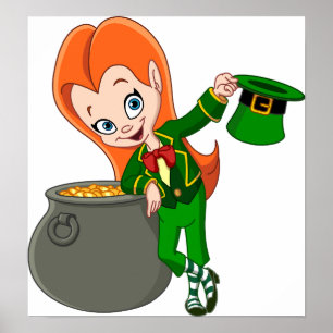 Póster Poster de Leprechaun Chica