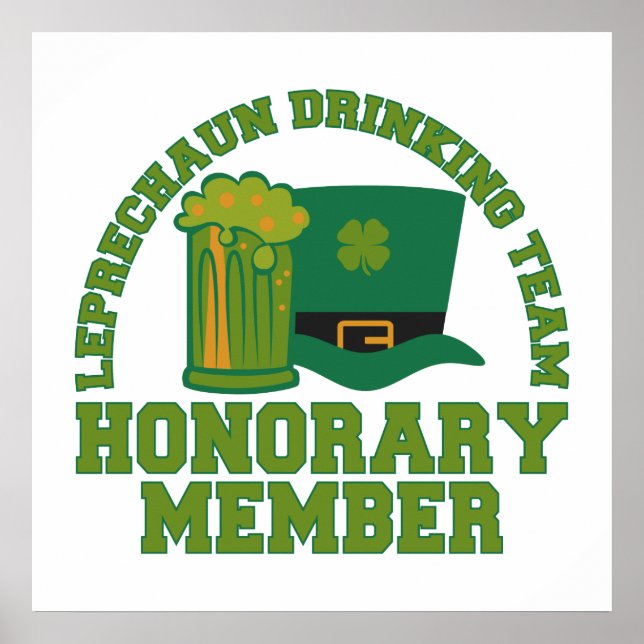 Póster Poster de Leprechaun Drinking Team (Frente)