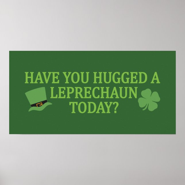 Póster Poster de Leprechaun Hug personalizado (Frente)