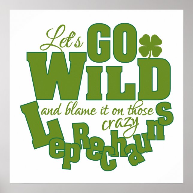 Póster Poster de Leprechaun personalizado (Frente)